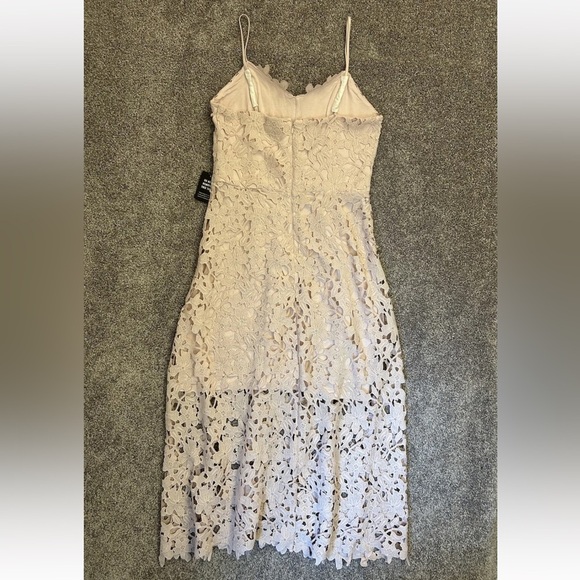 Express Women's Pink Floral Lace Midi Dress Sleeveless Size M - Medium - NWT$118 - Picture 7 of 16